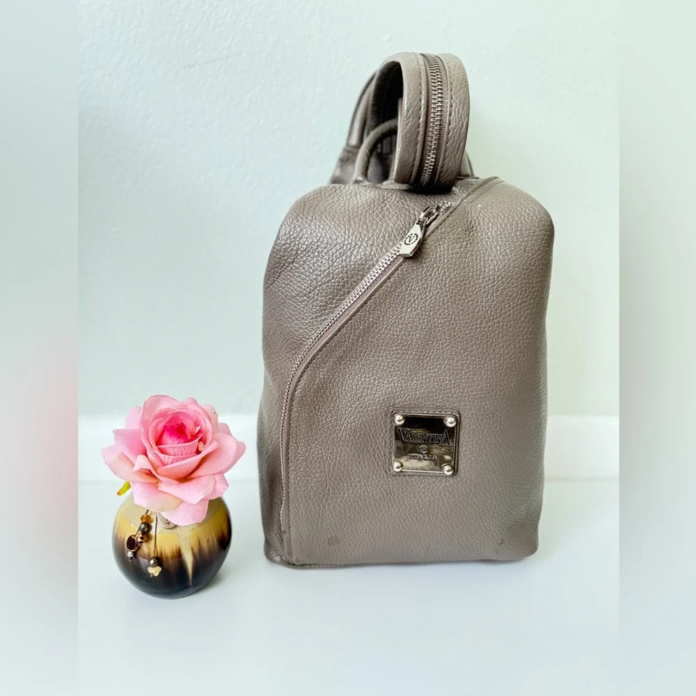 VALENTINA MULTIFUNCTIONAL TAUPE BACKPACK SLING BAG